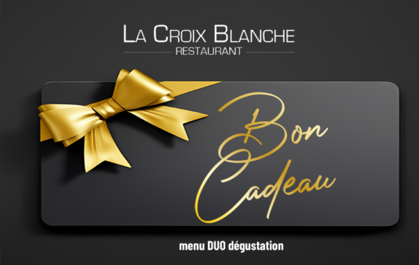 Menu DUO dégustation validité 1an